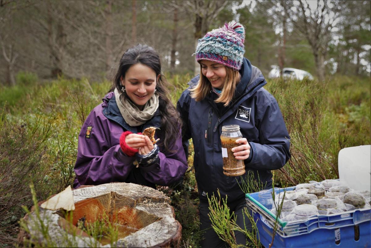 Genevieve Tompkins, RIC project officer and Dr Helen Taylor, RZSS field conservation programme manager_CREDIT RZSS